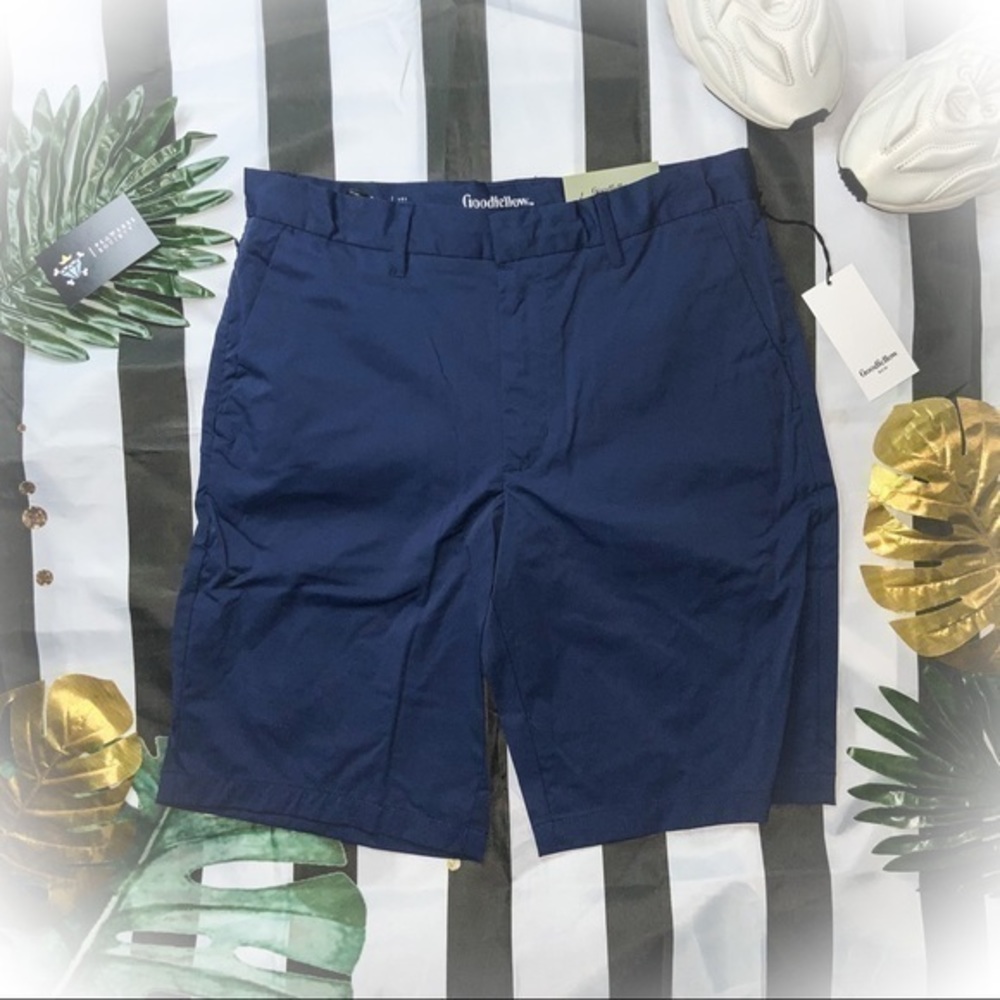 GOODFELLOW & CO MENS NAVY SHORTS - Picture 1 of 5